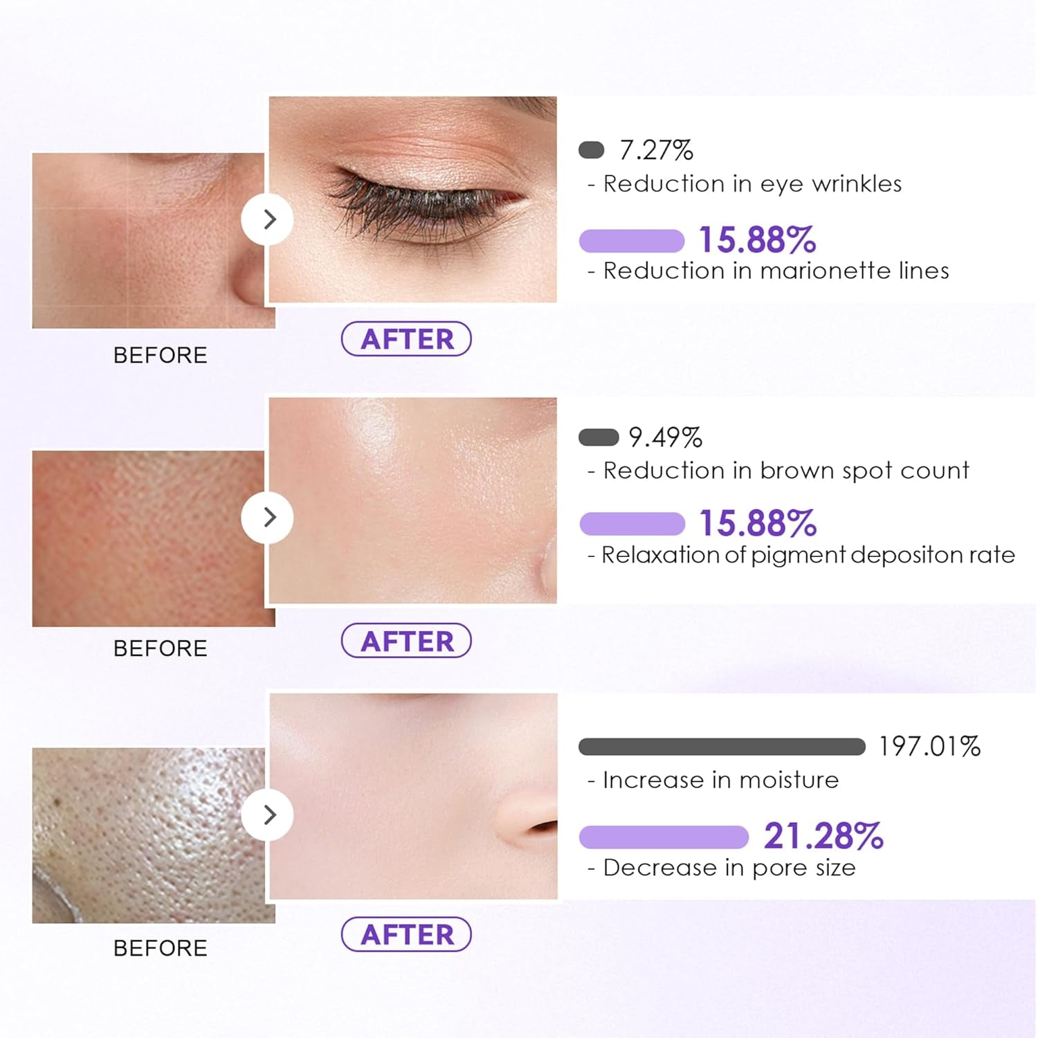 Deep Collagen Hydrogel Facial Mask for Radiant Skin - Hydrating Overnight Treatment with Low Molecular Weight Collagen for Lifting, Firming, and Moisturizing