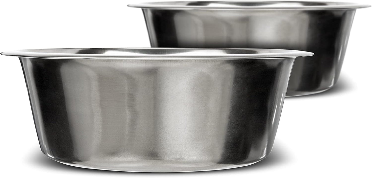 5 Cup (40 Oz.) Stainless Steel Dog Bowls, 1 Single Neater Feeder Replacement Bowl (Medium Deluxe Model), Dog Food Bowl or Water Bowls, Dishwasher Safe Metal Dish for Medium Dogs
