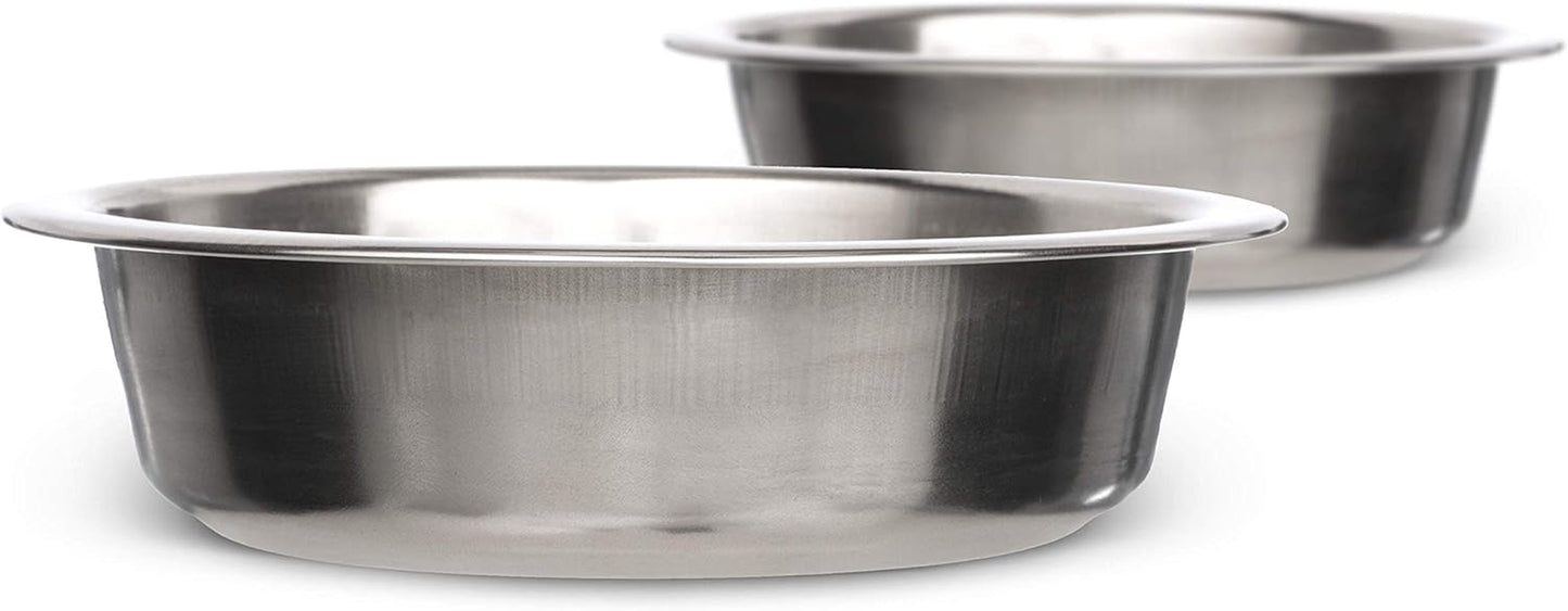 5 Cup (40 Oz.) Stainless Steel Dog Bowls, 1 Single Neater Feeder Replacement Bowl (Medium Deluxe Model), Dog Food Bowl or Water Bowls, Dishwasher Safe Metal Dish for Medium Dogs