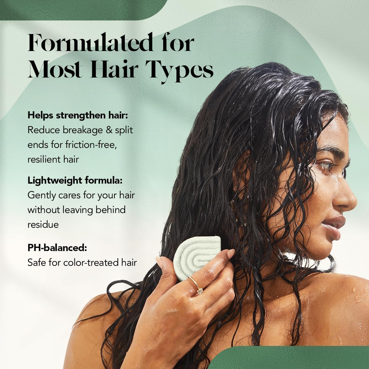 Rosemary & Biotin Volumizing Hair Conditioner Bar for Hair Growth & Thickening – Hydrating & Cleansing Hair Conditioner for Women & Men - Paraben, Silicone & Sulfate Free - Made in USA - 2.7 Oz