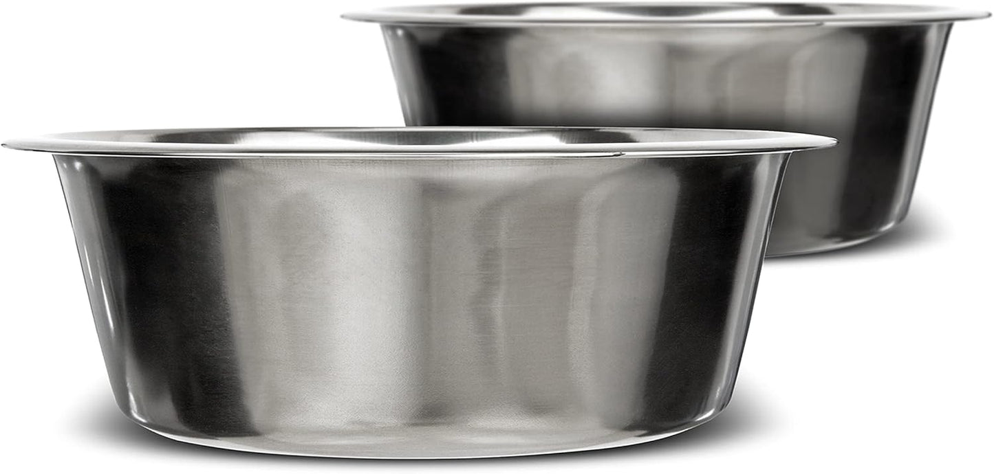 5 Cup (40 Oz.) Stainless Steel Dog Bowls, 1 Single Neater Feeder Replacement Bowl (Medium Deluxe Model), Dog Food Bowl or Water Bowls, Dishwasher Safe Metal Dish for Medium Dogs